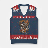 Sturgis South Dakota Indian American Rider Skull 86th Anniversary V-Neck Knit Sweater Vest