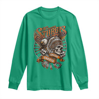 Sturgis South Dakota Indian American Rider Skull 86th Anniversary Long Sleeve Shirt