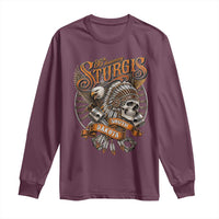 Sturgis South Dakota Indian American Rider Skull 86th Anniversary Long Sleeve Shirt
