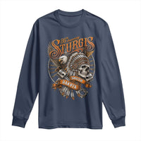 Sturgis South Dakota Indian American Rider Skull 86th Anniversary Long Sleeve Shirt