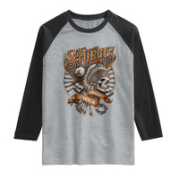 Sturgis South Dakota Indian American Rider Skull 86th Anniversary Raglan Shirt