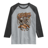 Sturgis South Dakota Indian American Rider Skull 86th Anniversary Raglan Shirt