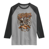 Sturgis South Dakota Indian American Rider Skull 86th Anniversary Raglan Shirt
