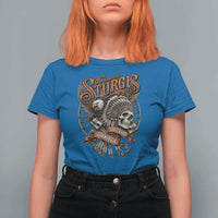 Sturgis South Dakota Indian American Rider Skull 86th Anniversary T Shirt For Women