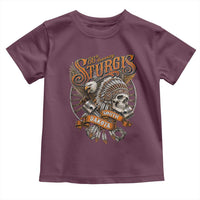 Sturgis South Dakota Indian American Rider Skull 86th Anniversary Toddler T Shirt