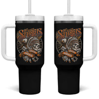 Sturgis South Dakota Indian American Rider Skull 86th Anniversary Tumbler With Handle