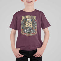 Sturgis South Dakota Motorcycle Lover Eagle 86th Anniversary T Shirt For Kid