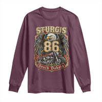 Sturgis South Dakota Motorcycle Lover Eagle 86th Anniversary Long Sleeve Shirt
