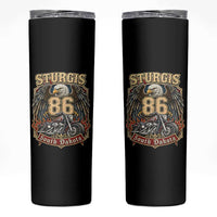 Sturgis South Dakota Motorcycle Lover Eagle 86th Anniversary Skinny Tumbler