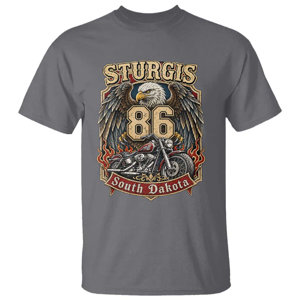 Sturgis South Dakota Motorcycle Lover Eagle 86th Anniversary T Shirt