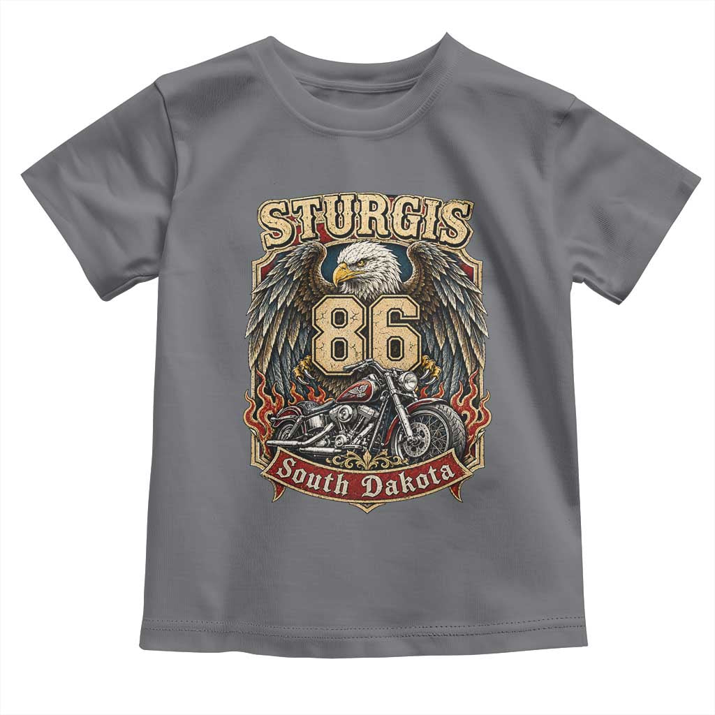 Sturgis South Dakota Motorcycle Lover Eagle 86th Anniversary Toddler T Shirt