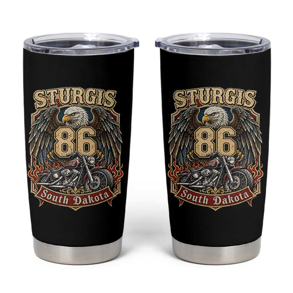 Sturgis South Dakota Motorcycle Lover Eagle 86th Anniversary Tumbler Cup