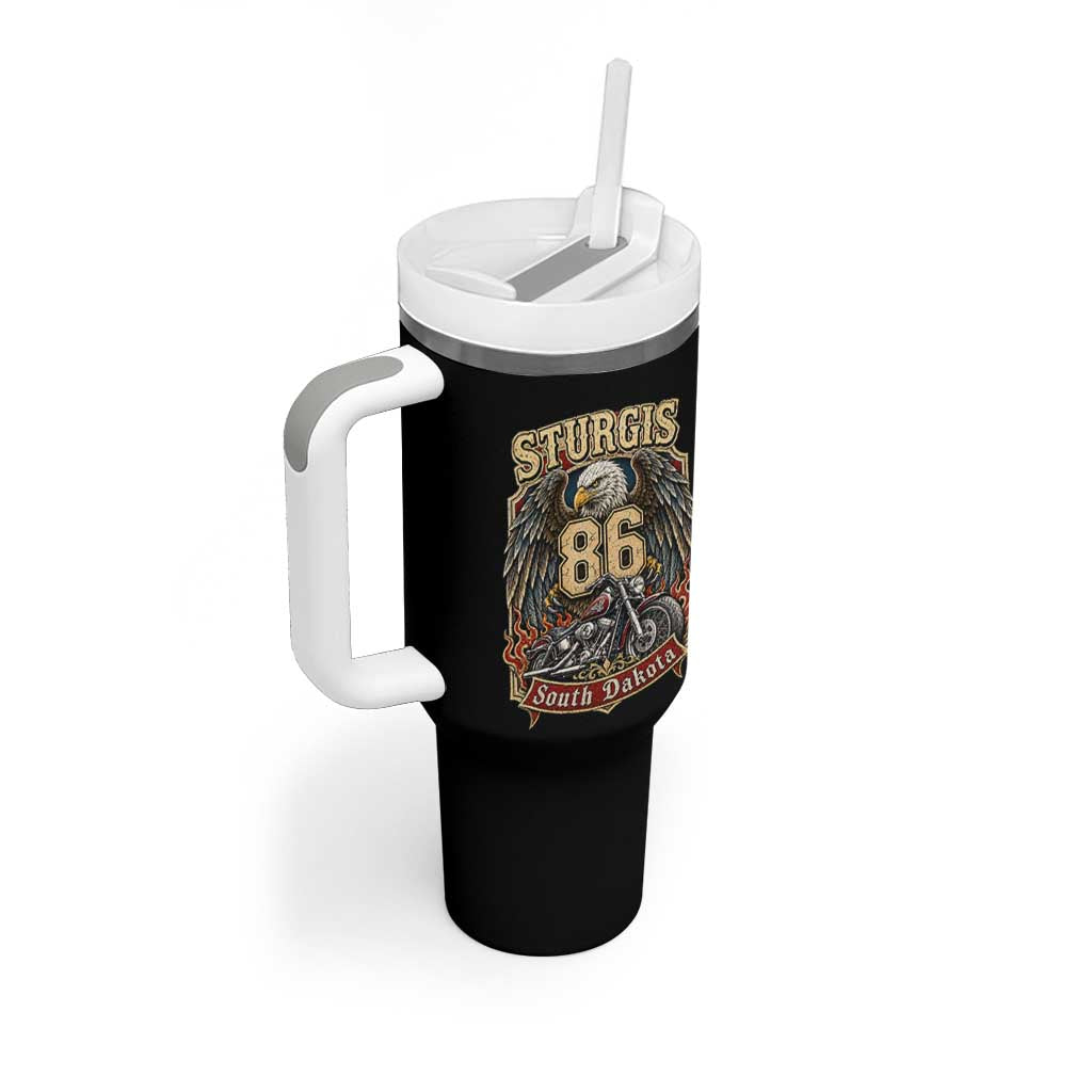 Sturgis South Dakota Motorcycle Lover Eagle 86th Anniversary Tumbler With Handle