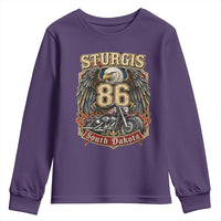 Sturgis South Dakota Motorcycle Lover Eagle 86th Anniversary Youth Sweatshirt