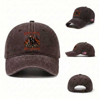 Three Coffees No Lunch Washed Cotton Baseball Cap Funny Medieval Knight Coffee Lover