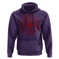 Deus Vult Ordo Silentium Knights Templar Est 1119 Hoodie Crusader Cross
