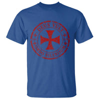 Deus Vult Ordo Silentium Knights Templar Est 1119 T Shirt Crusader Cross