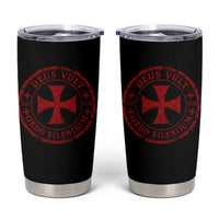 Deus Vult Ordo Silentium Knights Templar Est 1119 Tumbler Cup Crusader Cross