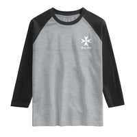 Knights Hospitaller Maltese Cross Catholic Christian Deus Vult Raglan Shirt