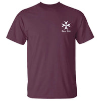 Knights Hospitaller Maltese Cross Catholic Christian Deus Vult T Shirt