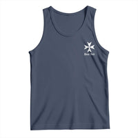 Knights Hospitaller Maltese Cross Catholic Christian Deus Vult Tank Top