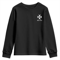 Knights Hospitaller Maltese Cross Catholic Christian Deus Vult Youth Sweatshirt