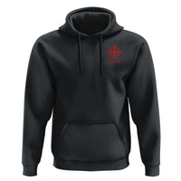 Deus Vult Catholic Knight Templar Jerusalem Cross Hoodie
