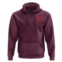Deus Vult Catholic Knight Templar Jerusalem Cross Hoodie