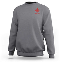 Deus Vult Catholic Knight Templar Jerusalem Cross Sweatshirt