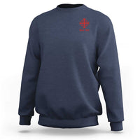 Deus Vult Catholic Knight Templar Jerusalem Cross Sweatshirt