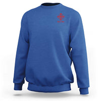 Deus Vult Catholic Knight Templar Jerusalem Cross Sweatshirt