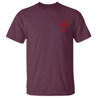 Deus Vult Catholic Knight Templar Jerusalem Cross T Shirt