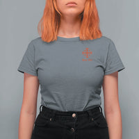 Deus Vult Catholic Knight Templar Jerusalem Cross T Shirt For Women