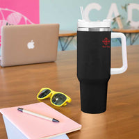 Deus Vult Catholic Knight Templar Jerusalem Cross Tumbler With Handle