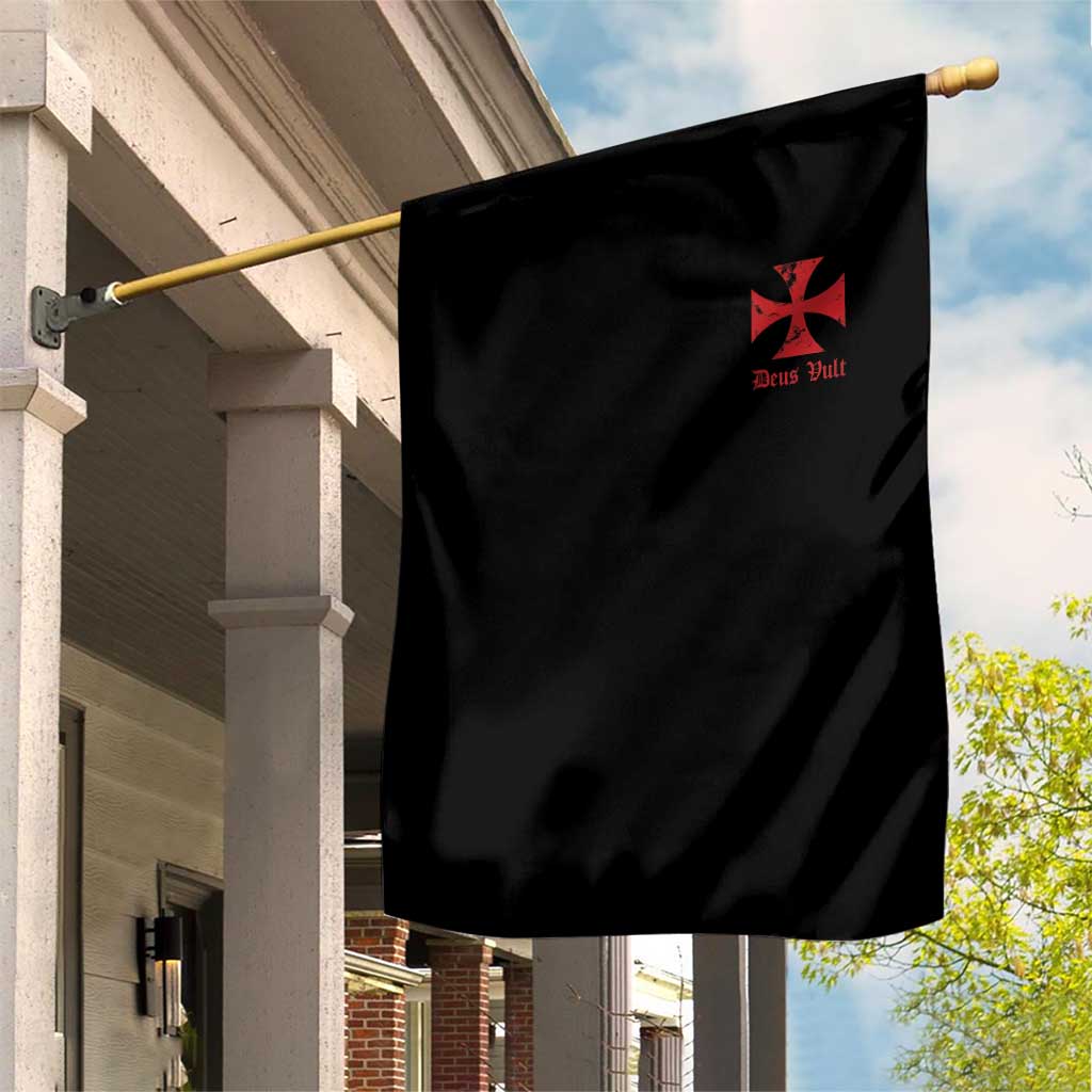 Deus Vult Catholic Knight Templar Crusader Cross Faith Garden Flag