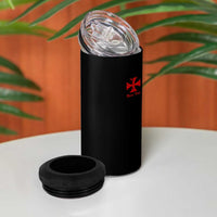 Deus Vult Catholic Knight Templar Crusader Cross Faith 4 in 1 Can Cooler Tumbler