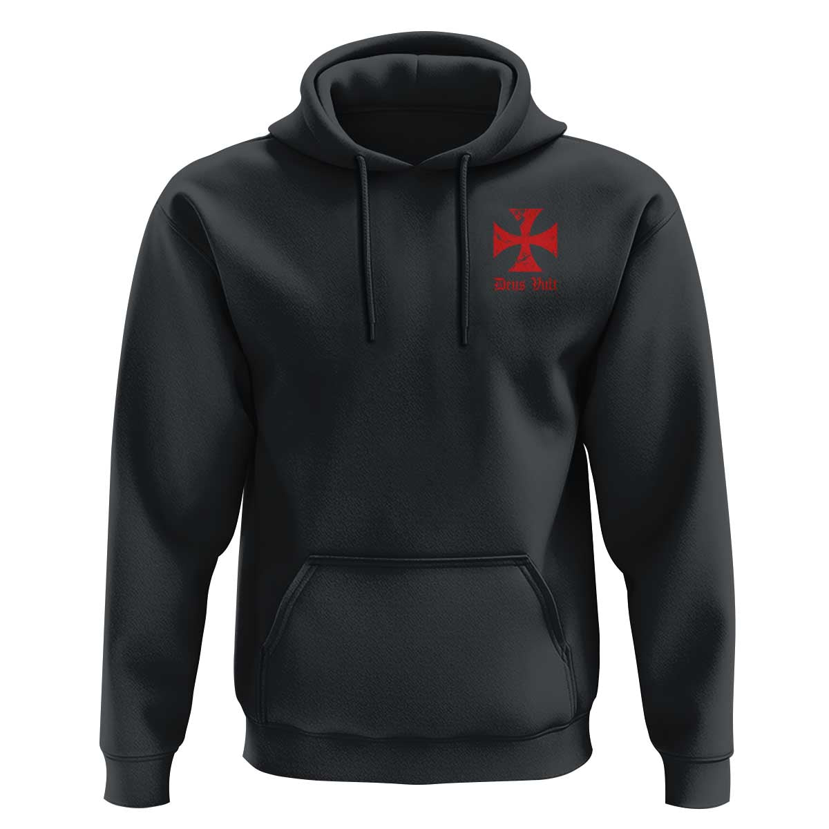 Deus Vult Catholic Knight Templar Crusader Cross Faith Hoodie