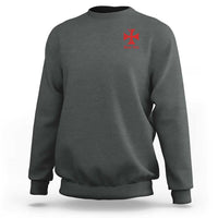 Deus Vult Catholic Knight Templar Crusader Cross Faith Sweatshirt