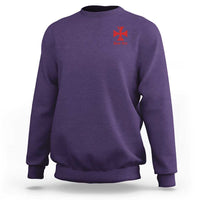Deus Vult Catholic Knight Templar Crusader Cross Faith Sweatshirt