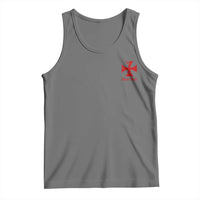 Deus Vult Catholic Knight Templar Crusader Cross Faith Tank Top