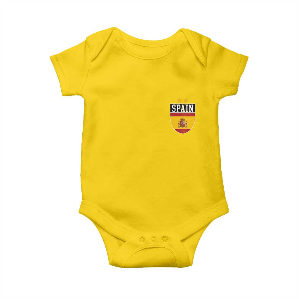 Spain 2nd Star Espana Football Crest Baby Onesie