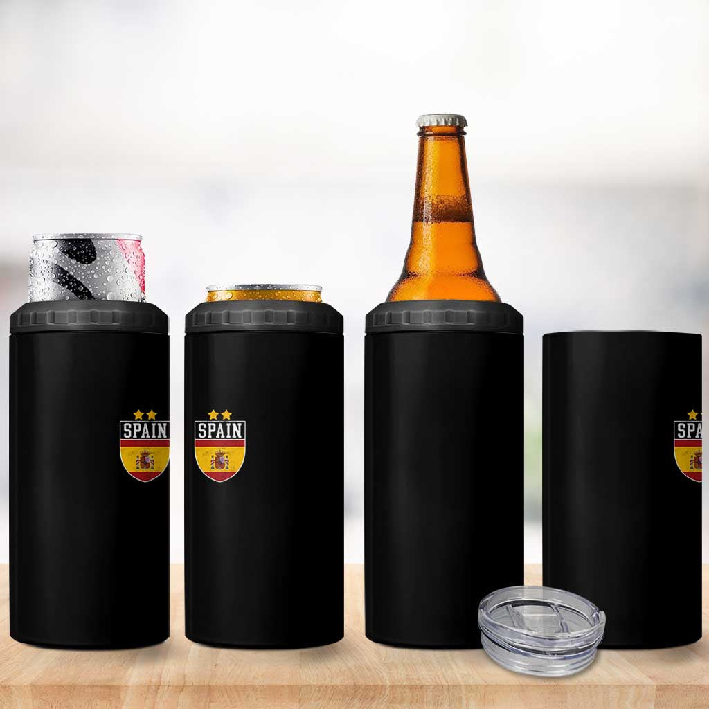 Spain 2nd Star Espana Football Crest 4 in 1 Can Cooler Tumbler
