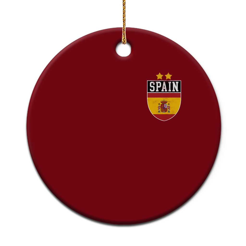 Spain 2nd Star Espana Football Crest Ceramic Ornament