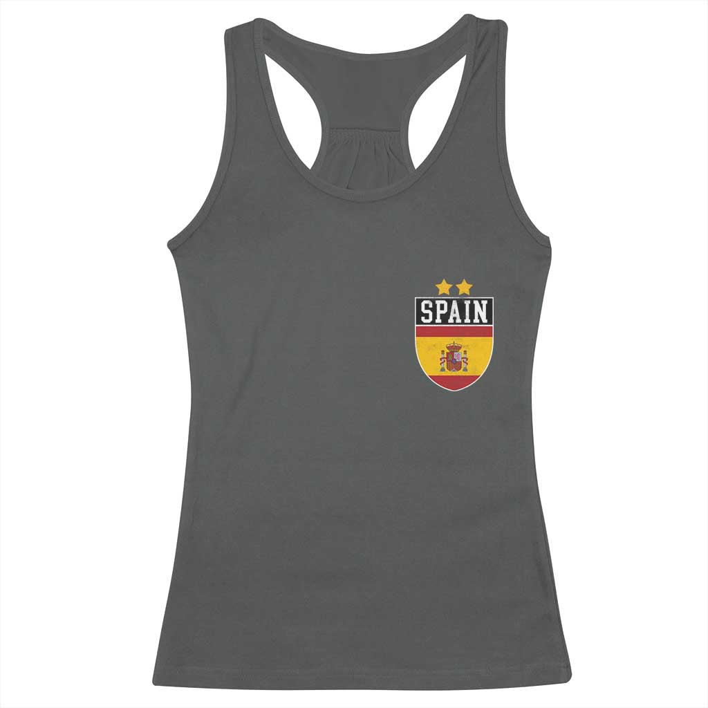 Spain 2nd Star Espana Football Crest Racerback Tank Top