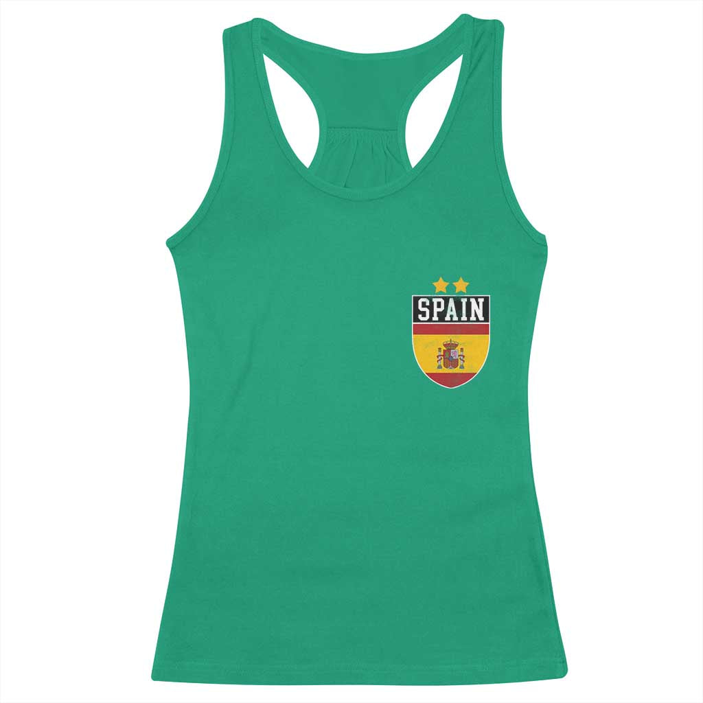 Spain 2nd Star Espana Football Crest Racerback Tank Top