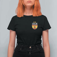 Spain 2nd Star Espana Football Crest T Shirt For Women