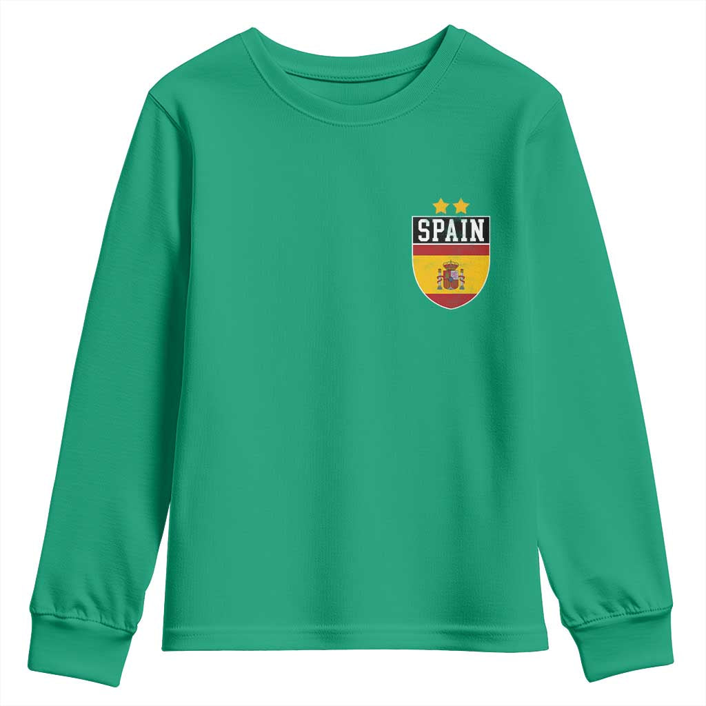 Spain 2nd Star Espana Football Crest Youth Sweatshirt