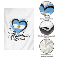 Argentina Heart Argentinian Flag Sun of May Patriotic Garden Flag