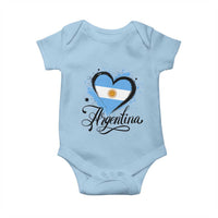 Argentina Heart Argentinian Flag Sun of May Patriotic Baby Onesie
