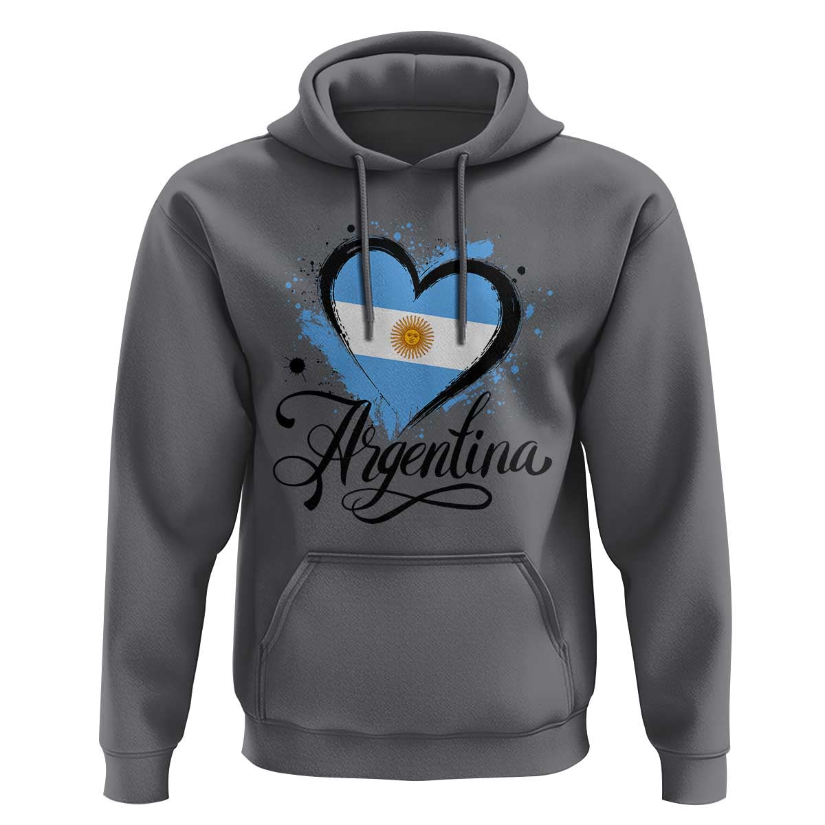 Argentina Heart Argentinian Flag Sun of May Patriotic Hoodie